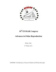 14 EVSSAR Congress Advances in Feline Reproduction