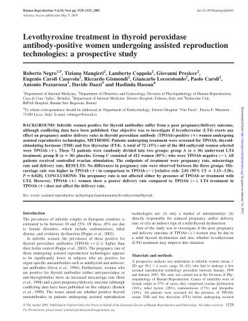 oxford journal - Human Reproduction