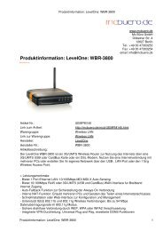 Produktinformation: LevelOne: WBR-3800
