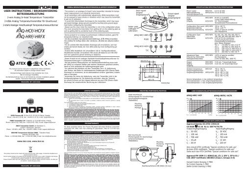 Apaq Hcf User Instruction Pdf Inor Com