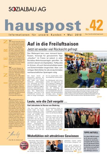 Leute, wie die Zeit vergeht … 4 hauspost - Sozialbau