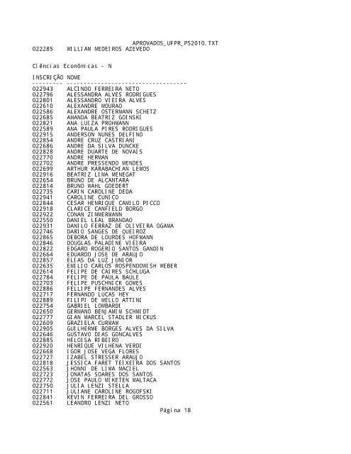 APROVADOS_UFPR_PS2010.TXT - Bloco de notas - clicRBS