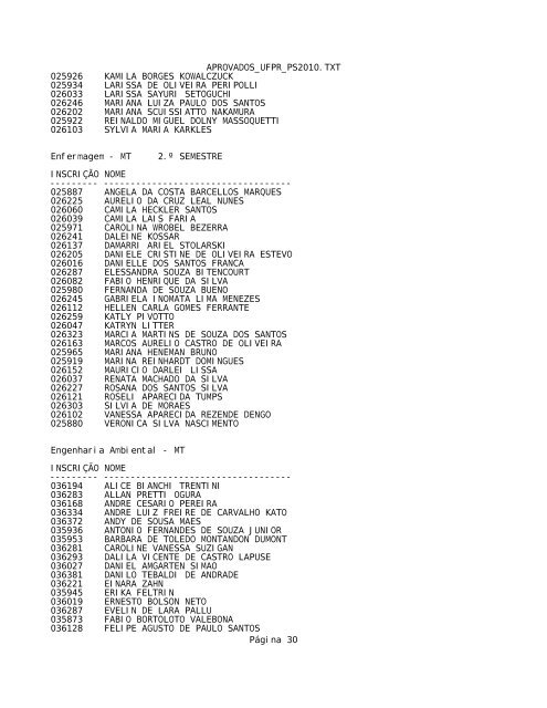 APROVADOS_UFPR_PS2010.TXT - Bloco de notas - clicRBS