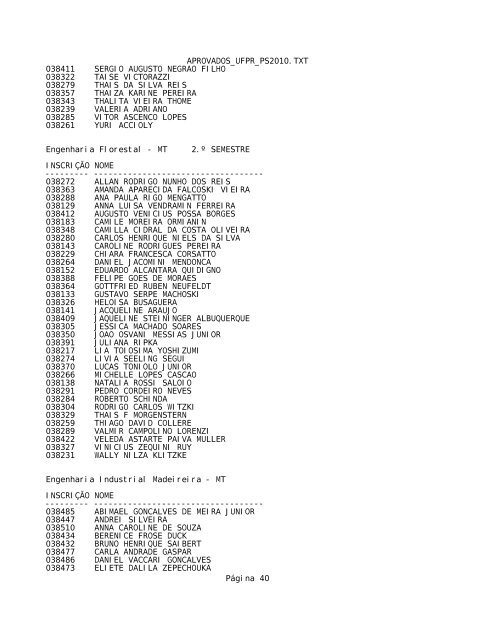 APROVADOS_UFPR_PS2010.TXT - Bloco de notas - clicRBS