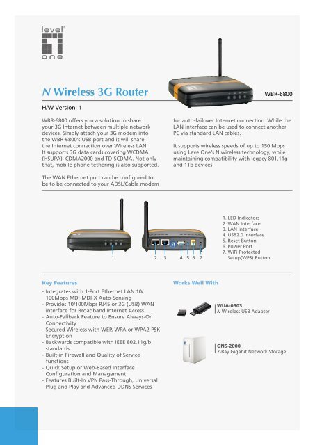 N Wireless 3G Router - Digital Data Communications Hellas