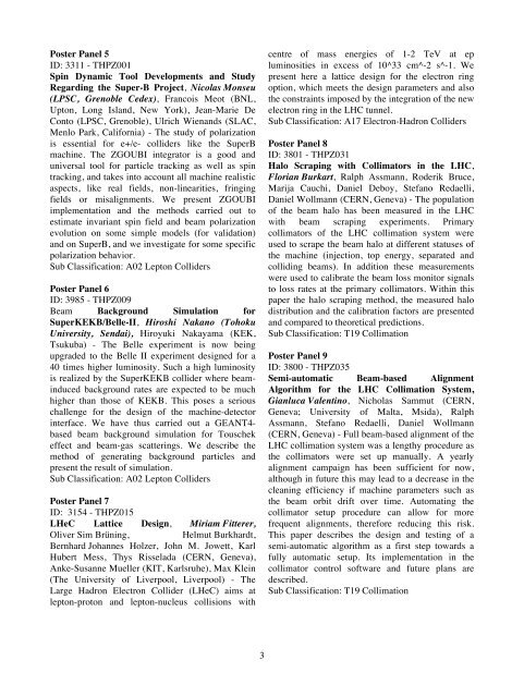 Abstracts Brochure - 2nd International Particle Accelerator Conference