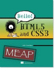 Hello! HTML5 and CSS3 MEAP Chapter 1 - Manning Publications