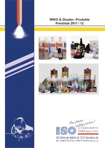 Preisliste WIKO 2011 / 12 - ISO Schweisstechnik AG