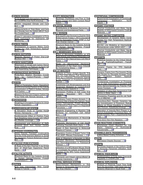 NASA Scientific and Technical Aerospace Reports