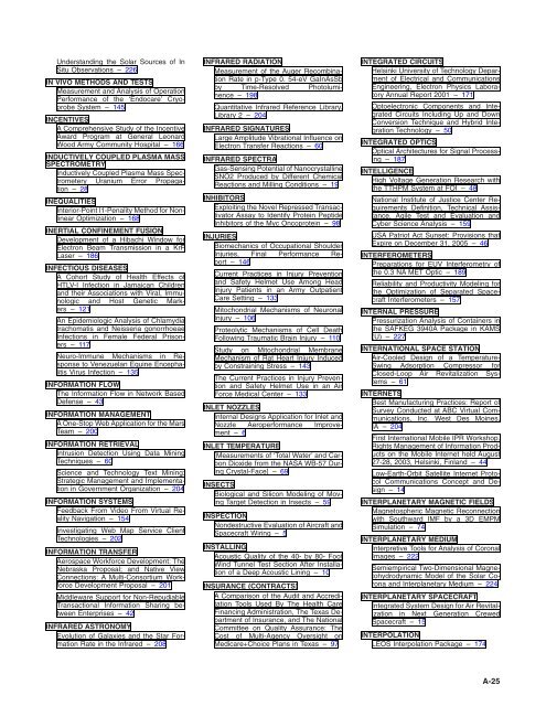 NASA Scientific and Technical Aerospace Reports