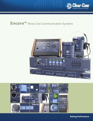 Clear-Com Encore Brochure - profiaudio