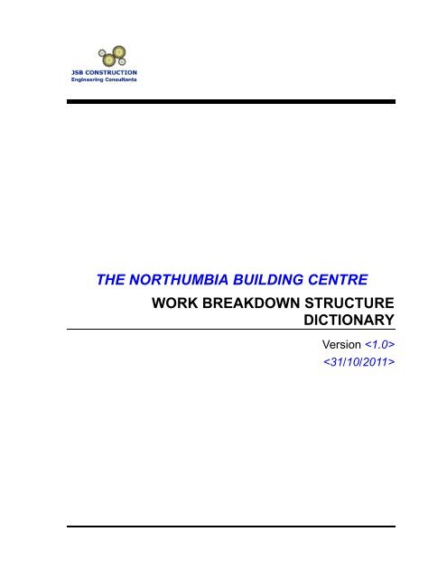 Work Breakdown Structure Dictionary Template Work Breakdown Structure Dictionary Template
