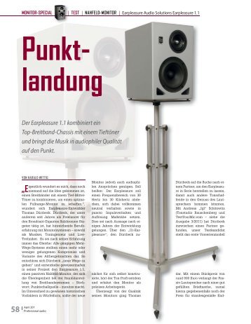 Testbericht zu EarPleasure 1.1 Monitoren - Tonstudio Rauschenberg