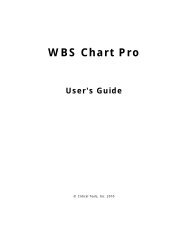 WBS Chart Pro Review (PDF file format*) - Critical Tools