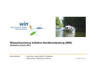 Wassertourismus Initiative Nordbrandenburg (WIN) - HTG