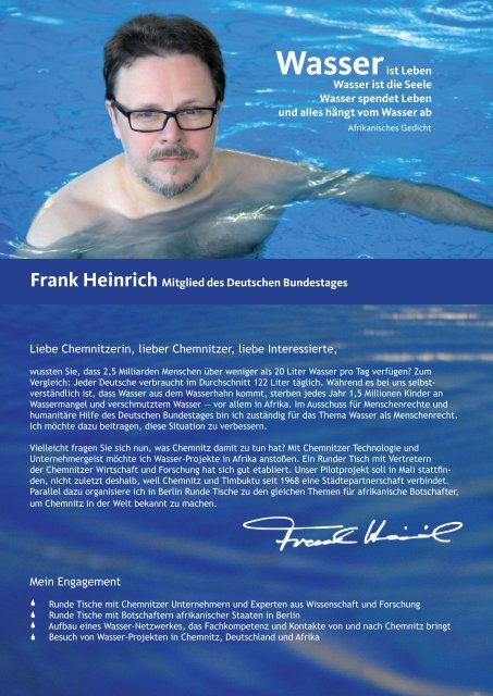 Wasserist Leben Wasser ist die Seele Wasser ... - Frank Heinrich