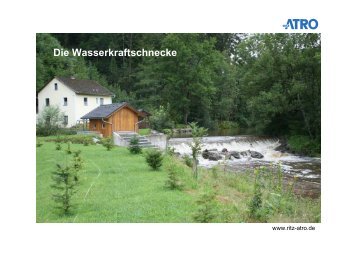 Wasserschnecke Ritz Atro - bei der Arbeitsgemeinschaft ...