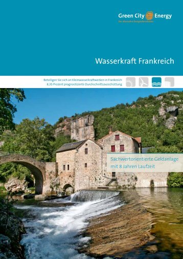 Wasserkraft Frankreich Prospekt - Green City Energy