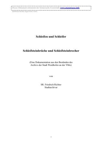 Schleifen und Schleifer