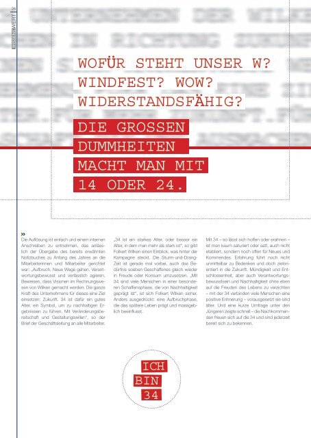 Wissenswert 1/2011 - Wilken Entire AG