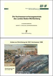 Die Hochwasservorhersagezentrale des Landes Baden-Württemberg
