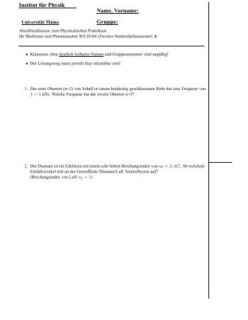 WS2003/04 1. Klausur (Zweitsemester) als pdf-file