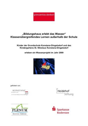 Bildungshaus erlebt das Wasser - Modellprojekt Konstanz GmbH