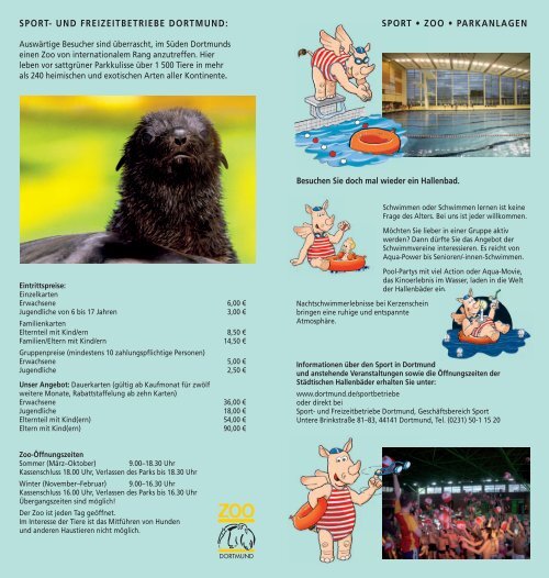 Westfalenpark-Programm 2. Halbjahr 2008 - Dortmund