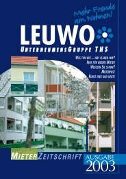 Ausgabe 2003 - LEUWO Leuna-Wohnungsgesellschaft mbh