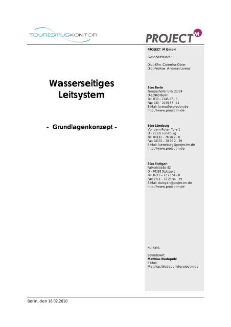 Wasserseitiges Leitsystem