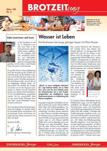 Wasser ist Leben