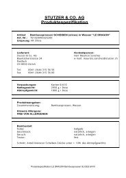 STUTZER & CO. AG Produktespezifikation - Scana