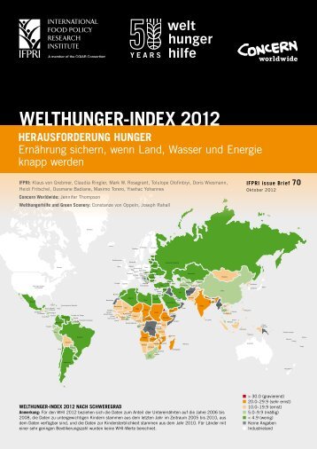 Welthunger-Index 2012 - Welthungerhilfe