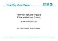 Kein Tag ohne Wasser Fernwasserversorgung Elbaue-Ostharz GmbH