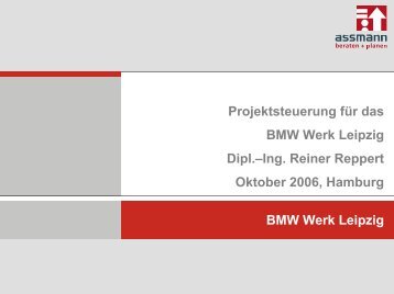 Projektmanagement, BMW Werk Leipzig - WPW INGENIEURE GmbH