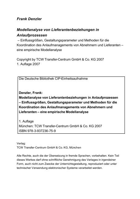 Leseprobe - Unternehmensführung, Logistik und Produktion