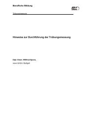 Hinweise zur Durchführung der Trübungsmessung - DWA ...