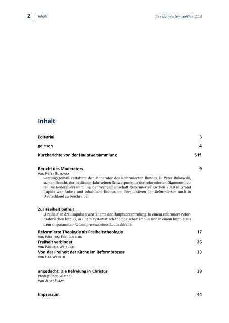 direkt zum PDF von die reformierten.upd@te - reformiert-info.de