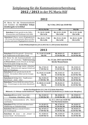 2012 / 2013 - Wasserlosen