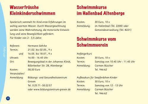 Programmheft 2012 - St. Johannes Baptist Altenberge