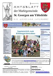 WIR GRATULIER(T) - Marktgemeinde St. Georgen am Ybbsfelde