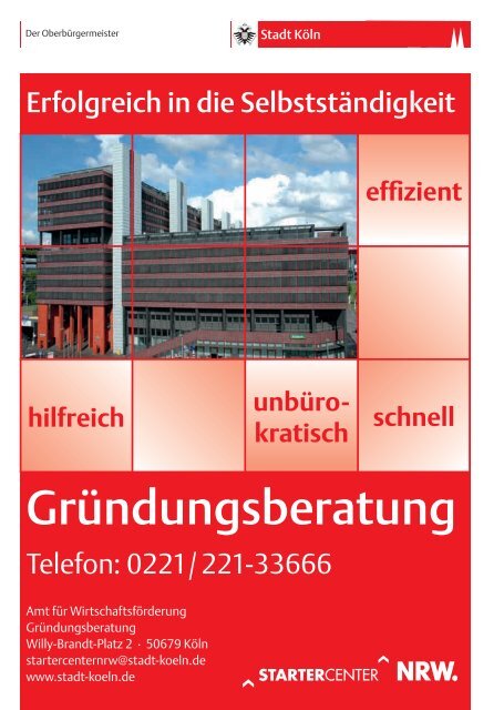 Jahresbericht 2011 - NUK Neues Unternehmertum Rheinland