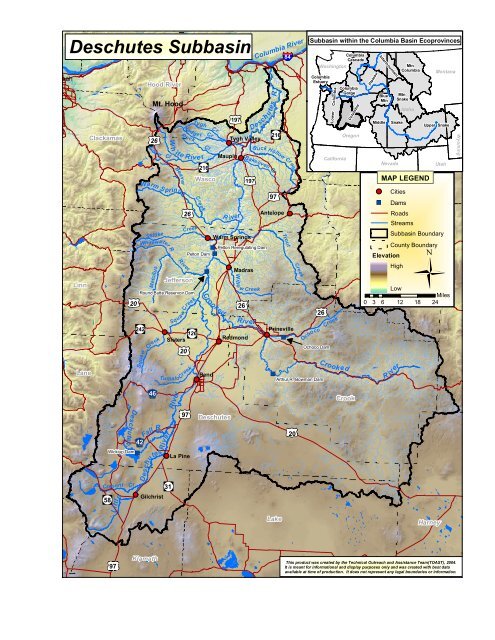 Deschutes Subbasin - Northwest Power and Conservation Council