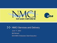 NMCI Services and Delivery