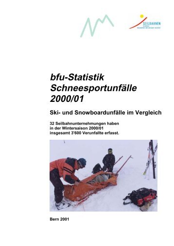 bfu-Statistik Schneesportunfälle 2000/01 Ski- und Snowboardunfälle ...