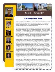 Ward 6 – Newsletter - City of Tucson