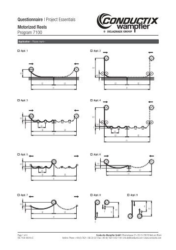 Questionnaire for Motor-Driven Reels - Conductix-Wampfler