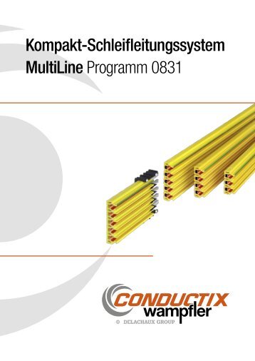 Kompakt-Schleifleitung Programm 0831 - Conductix-Wampfler