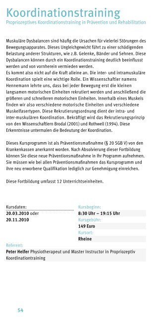 Fort- und Weiterbildungen - Fortbildungsakademie Plesch