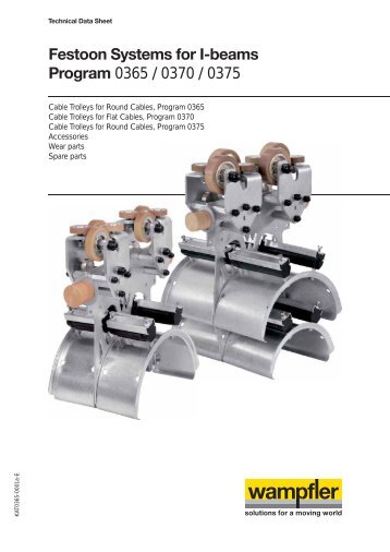 Festoon Systems for I-beams Program 0365 / 0370 / 0375